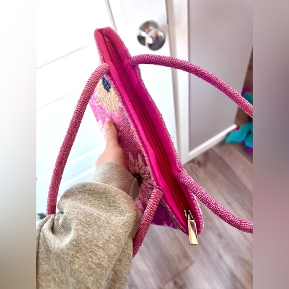 Vintage Beaded Flower Purse - Picture 7 of 14